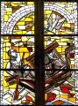 Das Arche-Noah-Fenster von Wallner in der Petri-Kirche.