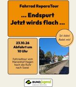 von Hagen nach Soest geht's 73,6 km die Ruhr entlang, 340 Hm sind zu überwinden &copy; FÖJ BUNDjugend NRW