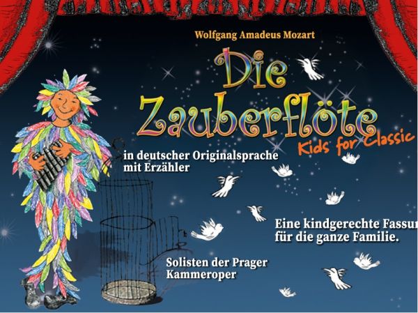 Die Zauberflöte mit der Musik von Wolfgang Amadeus Mozart. © Bild (c) Kids for Classic