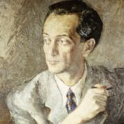 Albert Hellhake, Bild von „Fia Ernst“, Sophia-Maria Waldthausen-Brede (1920 bis 2010), 1947 bei einem ihrer Aufenthalte in Soest gemalt.